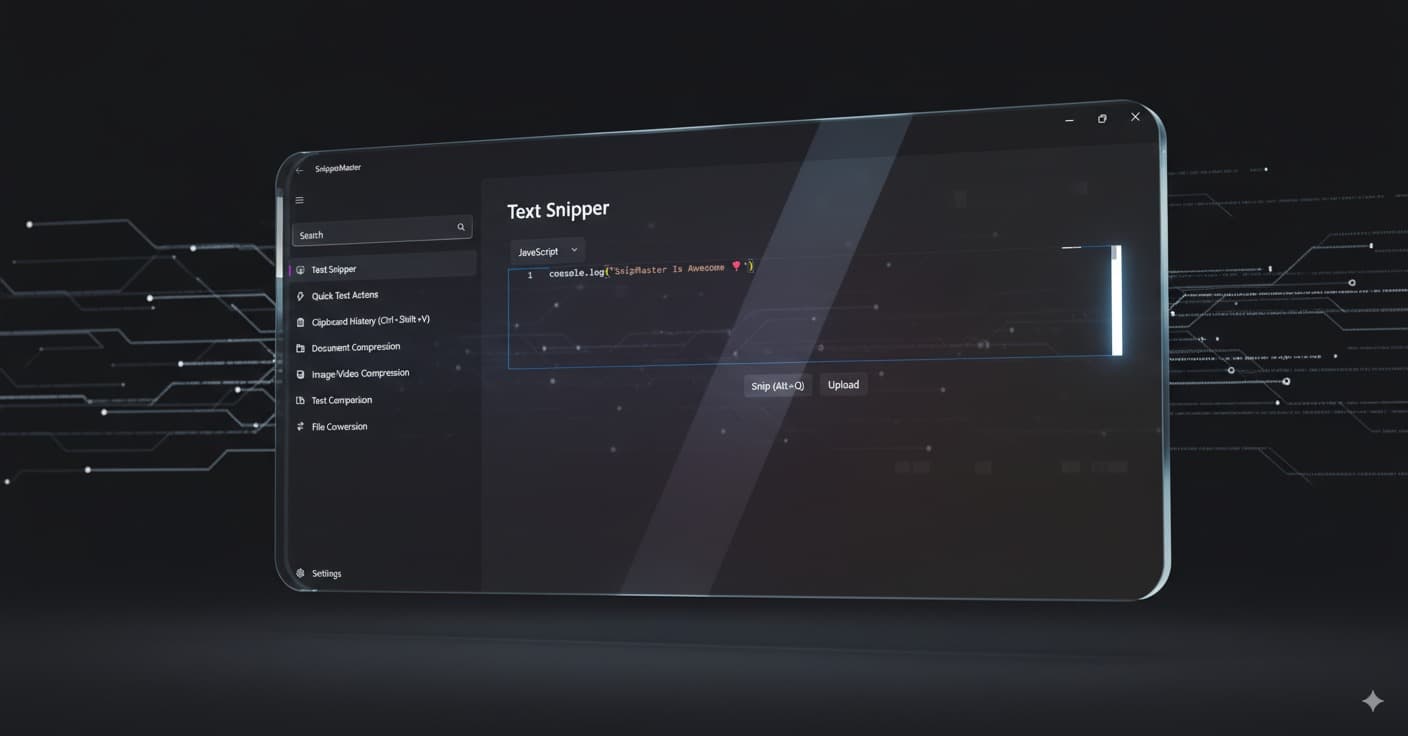 SnipMaster Interface